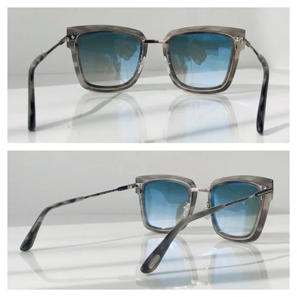 New Tom Ford Lara-02 Grey Square Sunglasses - Picture 6 of 16